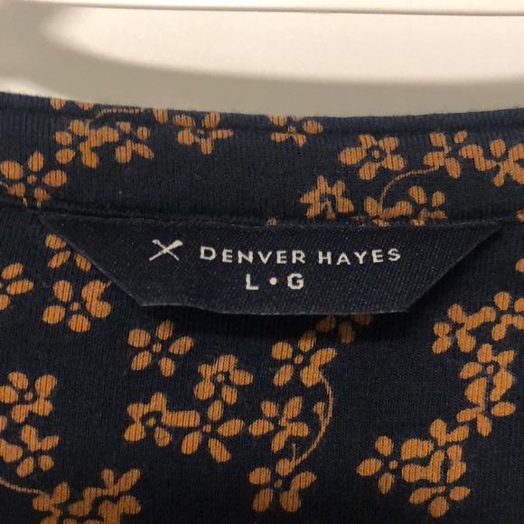 Denver Hayes ladies stunning 🤩 blue and delicate brown 🌸 flower design - Picture 2 of 7